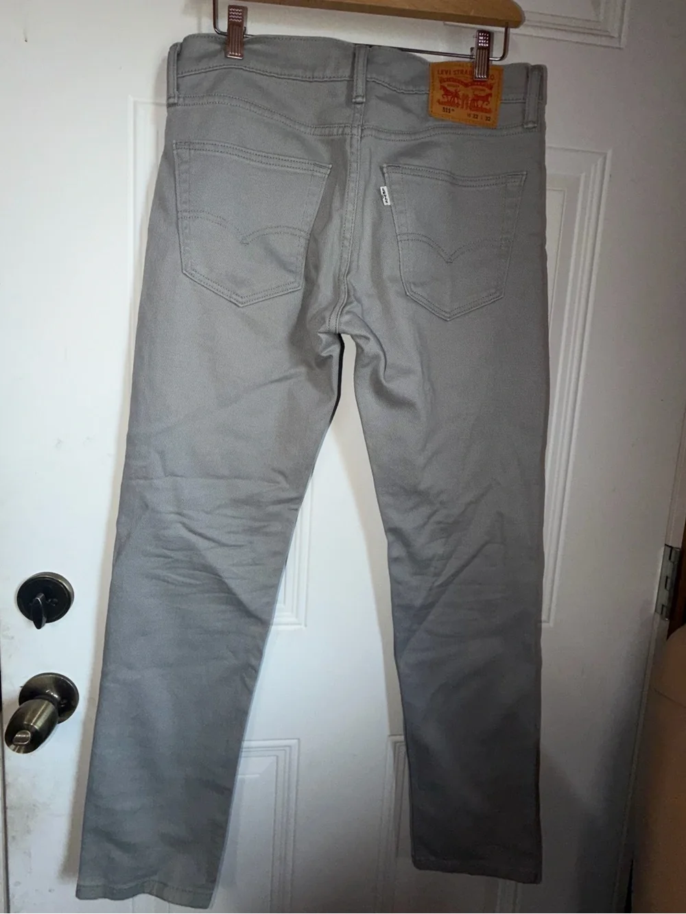 Levi's Men's Straight Jeans in Light Gray
